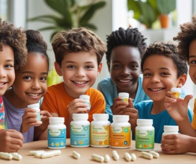 Generate SEO feature image for autistic kids taking natural supplements